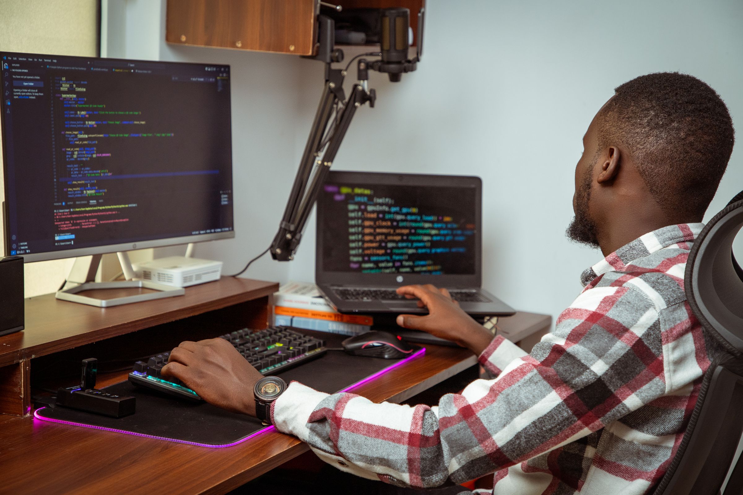 Black African corporate professionals planning technology strategy